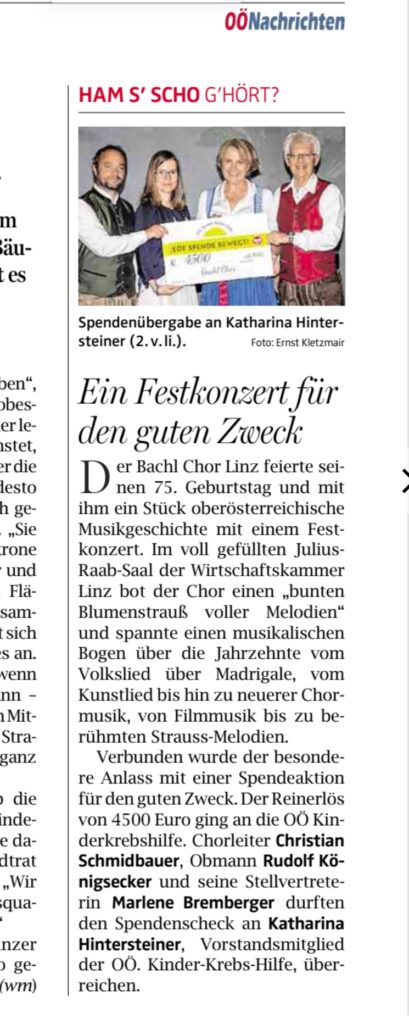 Foto von Zeitungsartikel