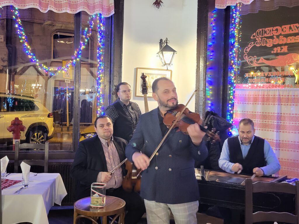 Musiker: Geige, Bratsche, Cello, Cimbal