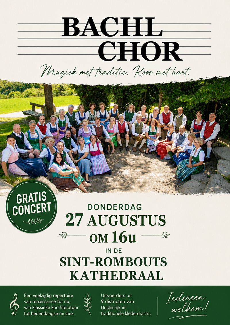 Ankündigung Konzert Mechelen
